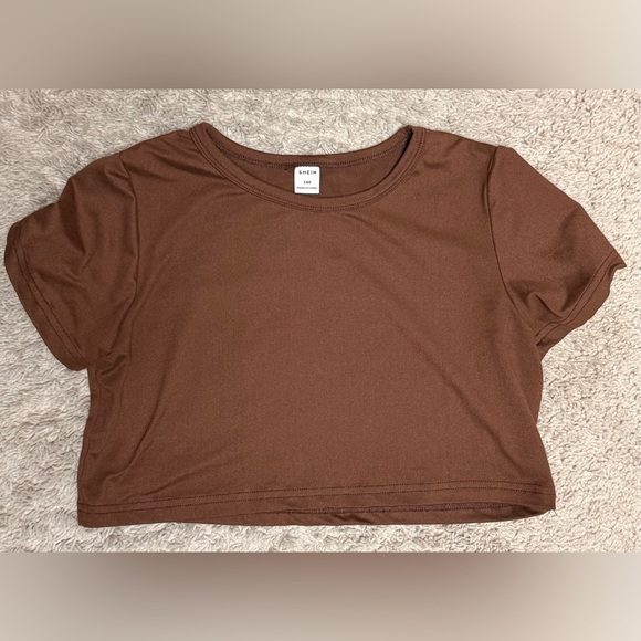 SHEIN Other - Brown Girl’s Crop Top – Size 140 (Excellent Condition) approx 8-10